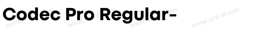Codec Pro Regular字体转换